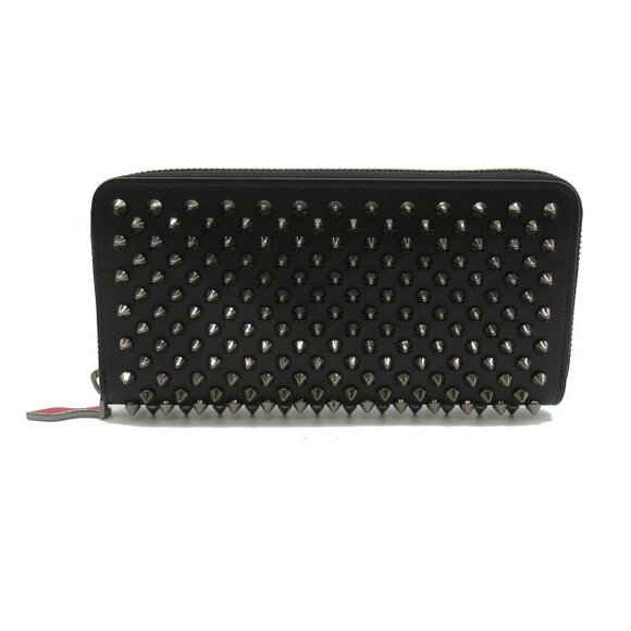 Christian Louboutin Handbags - Christian Louboutin Panettone Studded Wallet Calfskin Leather Black